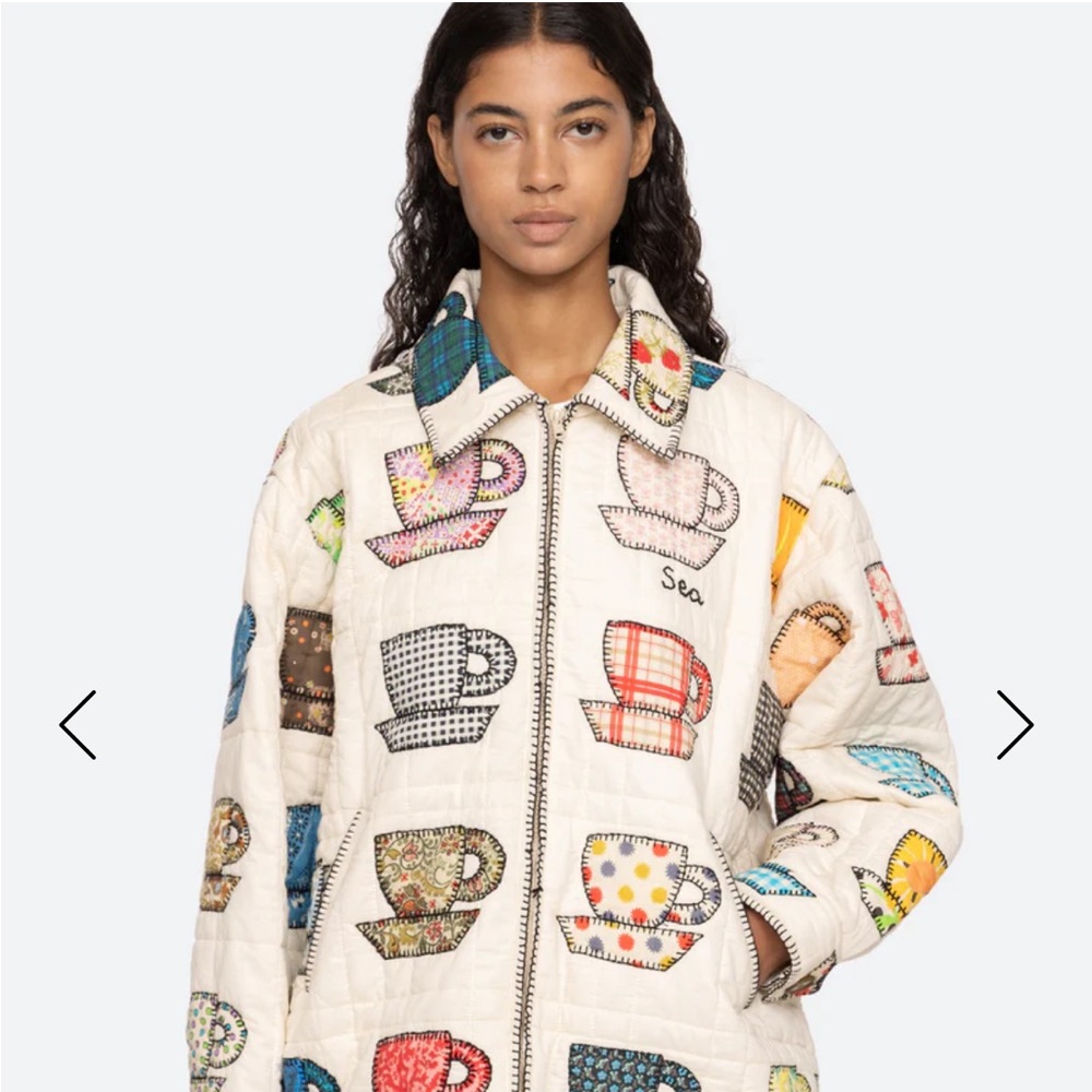 Sea New York Cream Puffer cup Jacket